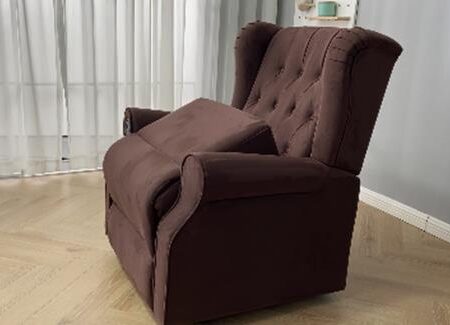 The Daniel Wing Chair - Dark Brown